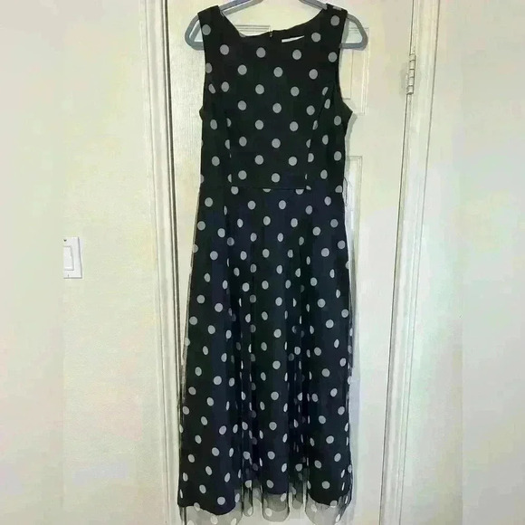 Jessica Howard Fit & Flare Sleeveless Dress Sz 12 - Picture 1 of 5